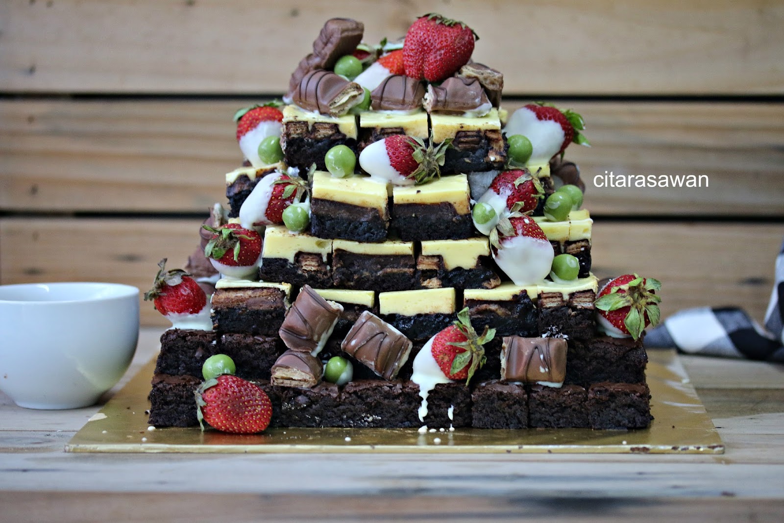 Brownie Tower ~ Blog Kakwan