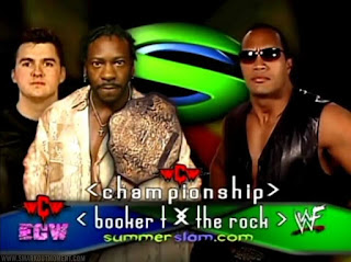 WWF SummerSlam 2001 Booker T Shane McMahon vs Rock WCW Championship Main Event