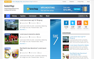 Fastest Magz Blogger Template by Mas Sugeng