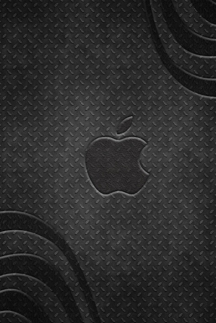 Apple Metal Logo iPhone Wallpaper By TipTechNews.com
