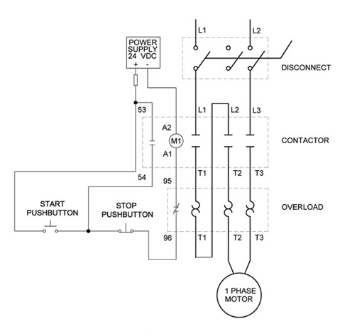 Star Delta Motor Starter Wiring Diagram. | Electrical