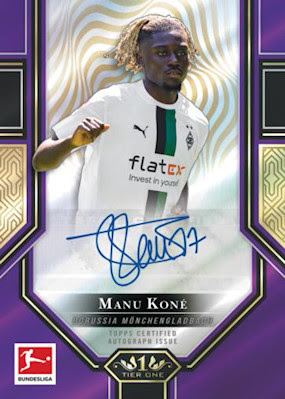 2022-23 Topps Tier One Bundesliga Checklist, Team Set Details