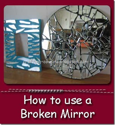 broken mirror side