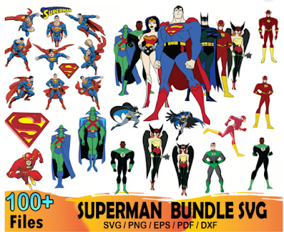 100 Superman Svg Bundle