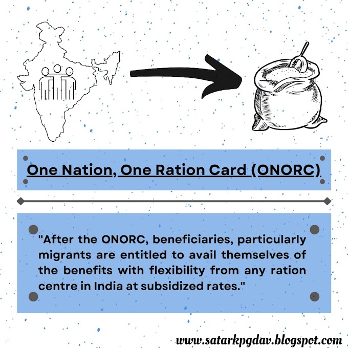 One Nation, One Ration Card (ONORC)