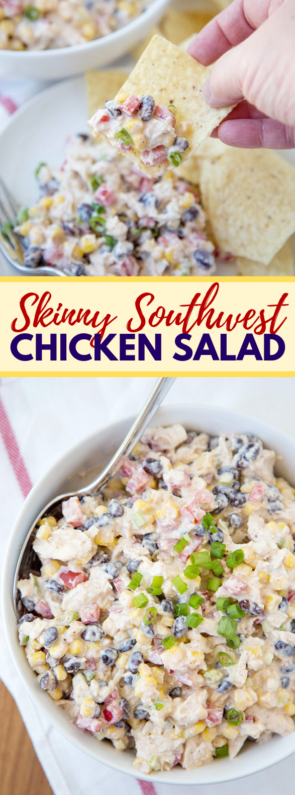 SKINNY SOUTHWEST CHICKEN SALAD #healthy #diet