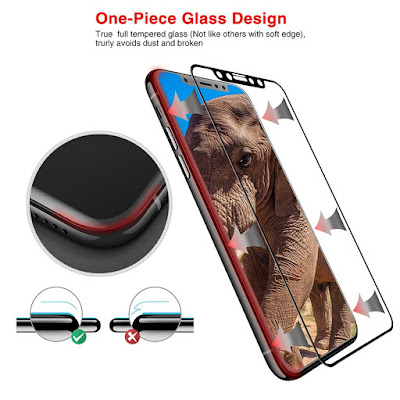 Besiva iPhone X Tempered Glass Screen Protector 3D Touch Compatible Anti-Scratch