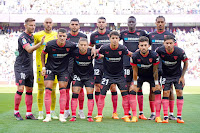 SEVILLA F. C. Temporada 2022-23. Ivan Rakitić, Dmitrović, Rekik, Rafa Mir, Pape Gueye, Badé. Lamela, Papu Gómez, Óliver Torres, Alex Telles, Gonzalo Montiel. REAL VALLADOLID C. F. 0 🆚 SEVILLA F. C. 3 Domingo 14/05/2023, 18:30 horas. Campeonato de Liga de 1ª División, jornada 34. Valladolid, estadio José Zorrilla: 21.580 espectadores. GOLES: ⚽0-1: 50’, Rafa Mir. ⚽0-2: 78’, Papu Gómez. ⚽0-3: 90+3’, Tecatito Corona.