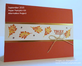 Alternate project using Stamps from Stampin'UP!'s Paper Pumpkin Sept 2015 broom kit