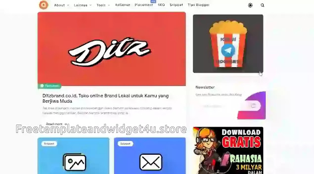 Arlina Code Grid View With Night Mode Option Premium Blogger Template Free Download Hey Bina Insaf Bro Blogger Template