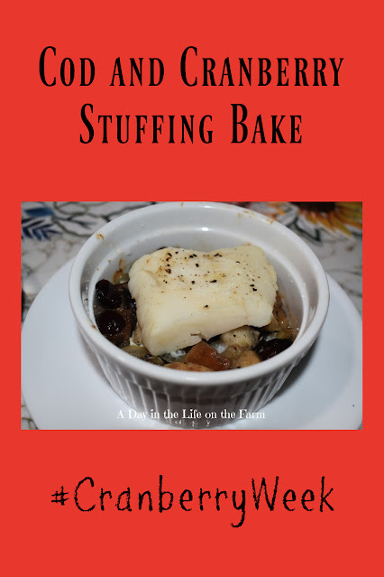Cod and Cranberry Stuffing Bake