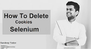 How To Delete cookies in Selenium Webdriver 