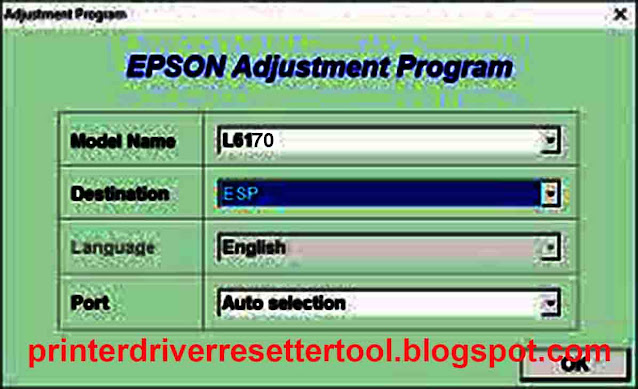 Epson L6170 Resetter Adjustment Program Tool Free Download 2021