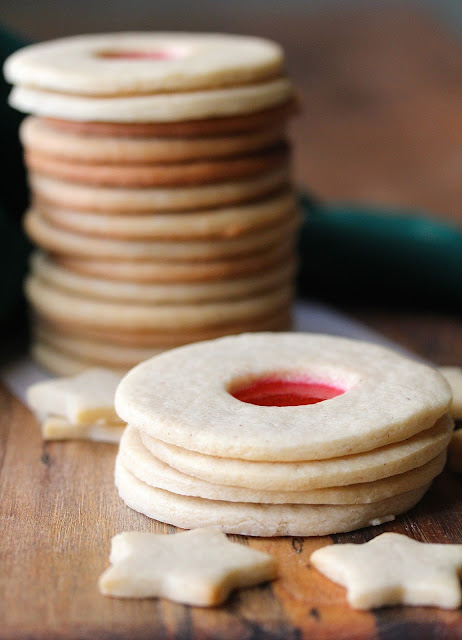 Stained Glass Christmas Cookies with a Hard Candy Center