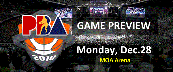 List of PBA Games Monday December 28, 2015 @ MOA Arena