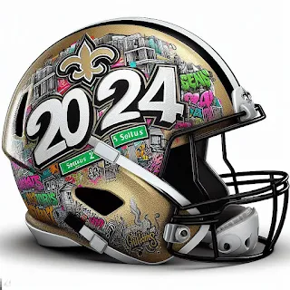 New Orleans Saints 2024 Concept Helmets