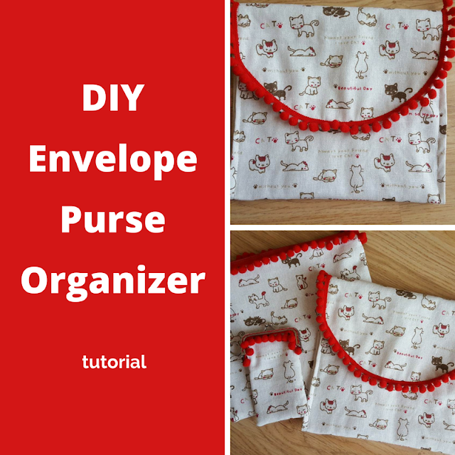 DIY envelope purse organizer tutorial