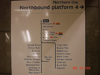 Northern Line Northbound Stations