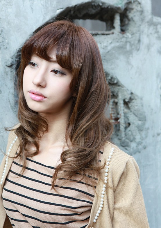 Japanese Long Curly Hairstyles