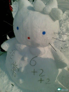 Snow sculptures, snowmen, snowman ideas, snow fun, snowy day, snow play