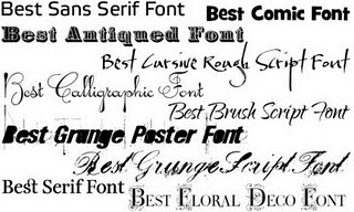 Tattoo Fonts