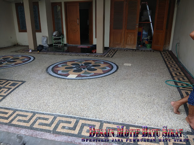 Harga Pasang Batu Sikat ( Ampyangan/Lantai Carport ) Per Meter Persegi