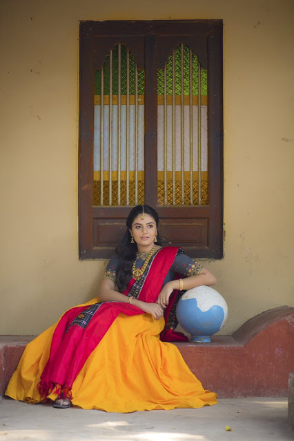 Telugu actress traditional designer wear images