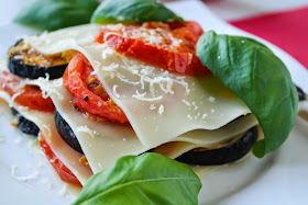 Lasagne mit Auberginen und Tomaten