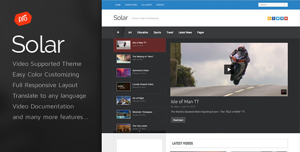 Solar WordPress theme Download Free