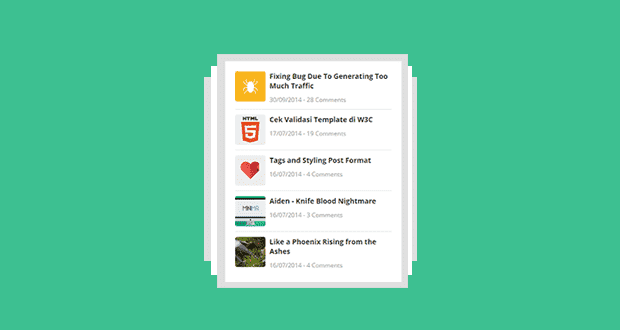 Cara Mudah Membuat Recent Post Responsive di Blog