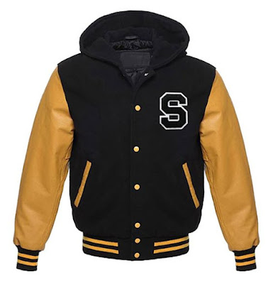 Hooded varsity and letterman jackets