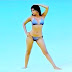 Shraddha Das in bikini hot pics stills sexy thighs deep milky cleavage show