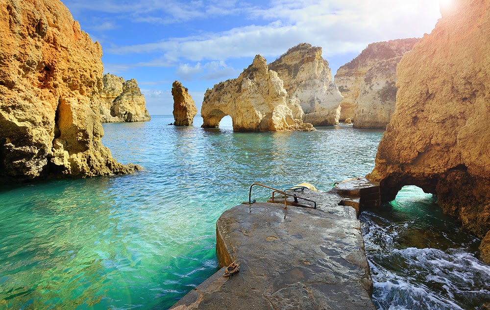 #9. Algarve, Portugal is the southernmost region of mainland Portugal. - 12 Places To Swim With The Clearest, Bluest Waters. #2 Wow!