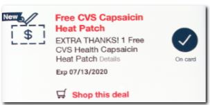 FREE CVS Health Heat Patch