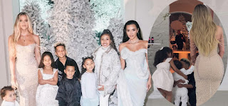 Khloe Kardashian Shares Heartwarming Video of sister kim's son saint, 8 running to hug her son  Tatum at Annual Christmas Eve Celebration