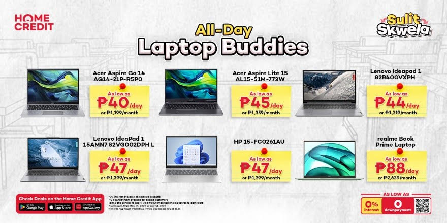 Final call to grab Home Credit’s back-to-school gadget deals for as low as ₱16 per day until July 31