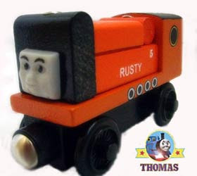 Friends and Thomas the tank engine rusty to the rescue take along Trusty rusty the diesel engine