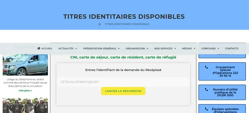 Comment Verifier Si Ta CNI est disponible?