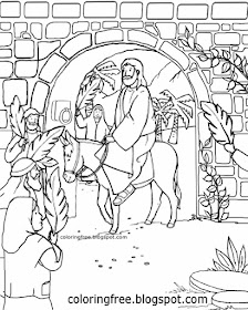 Easter celebration coloring pages kids clipart resurrection of Jesus printable palm Sunday drawings