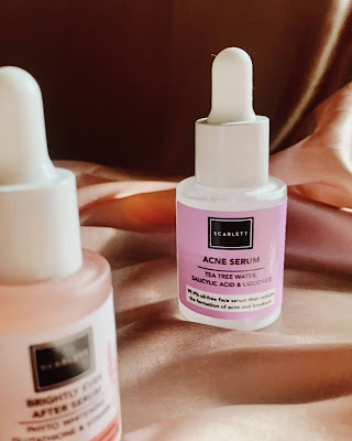 review scarlett whitening acne serum