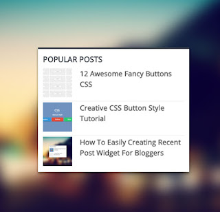 popular post widget for blogger