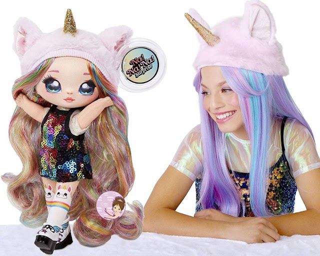 Pre-order NA NA NA! Surprise 2-in-1 Fashion Doll & Plush Pom with Confetti Balloon