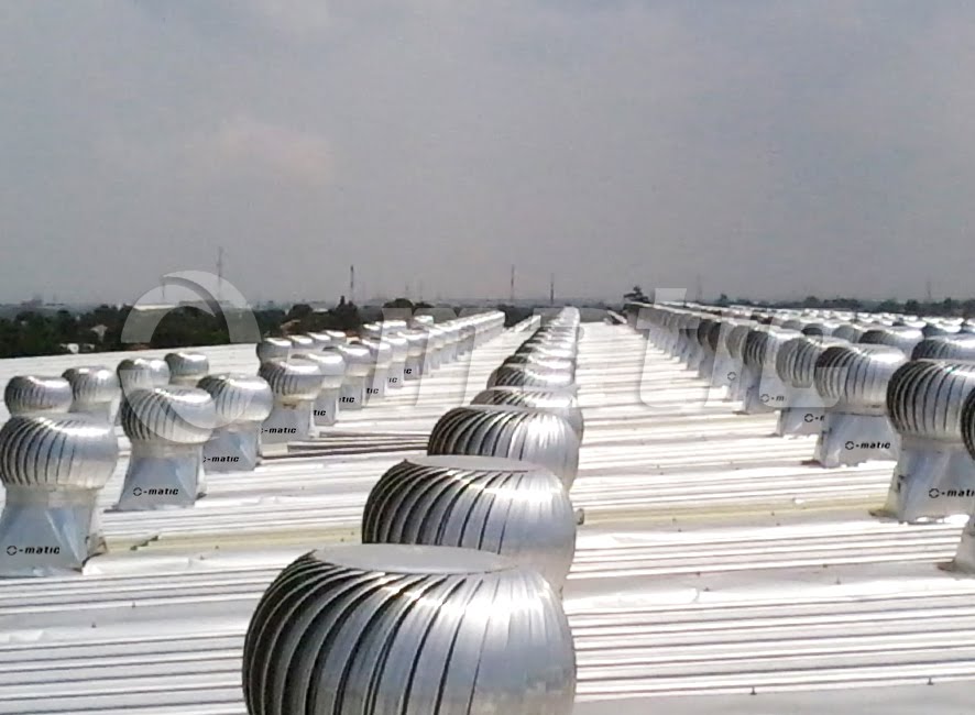 Jual Turbine ventilator atap pabrik gudang dan komersial 