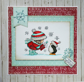 Christmas card using 'A little gift' by Lili of the Valley