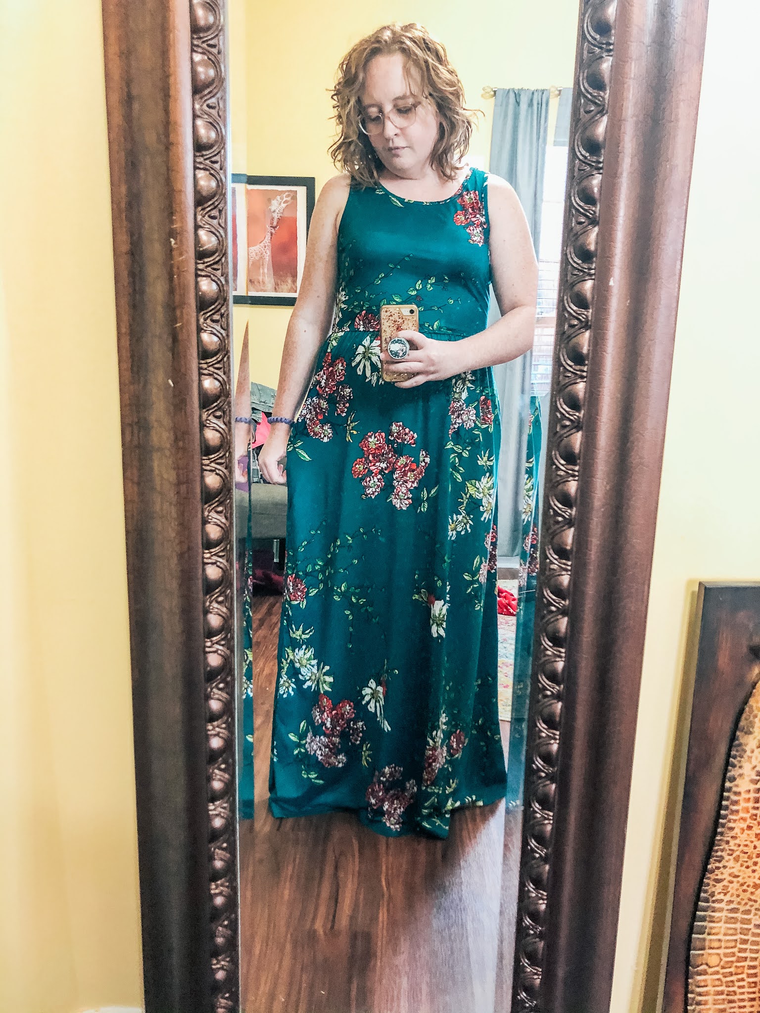 green-floral-maxi-dress