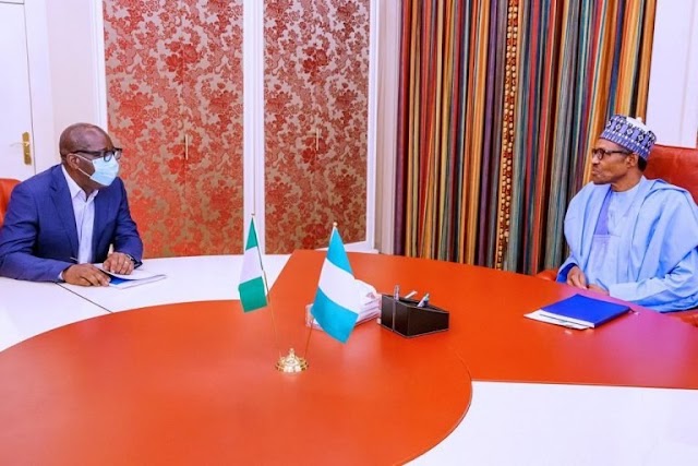 The Governor of Edo Obaseki meets with President Buhari, speaks on his ‘return’ to APC