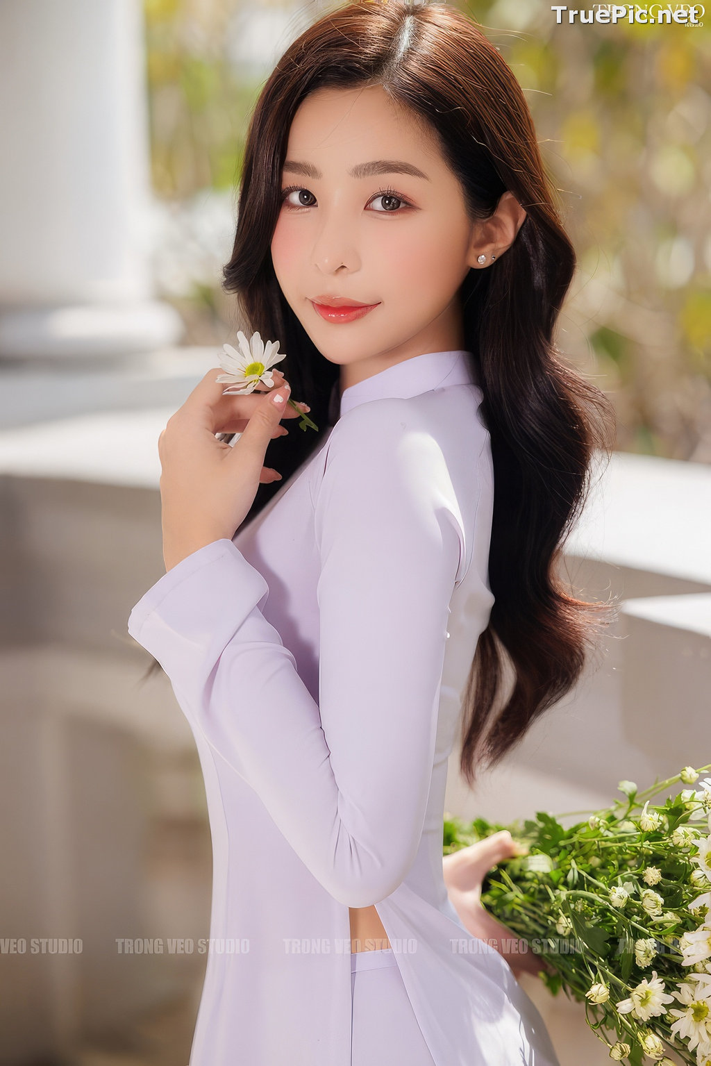 Image Vietnamese Model - Beautiful Girl and Daisy Flower - TruePic.net (129 pictures) - Picture-57