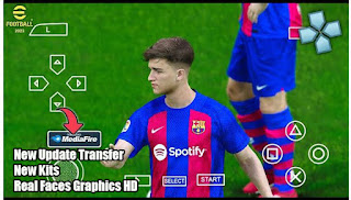 Download eFootball 2023 PES ISO PPSSPP Real Face Best Graphics HD Camera PS5 And Update Transfer