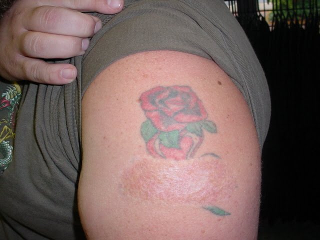 Bad Not Bad Ass Tattoo Rose and Blah