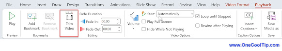 Trim Video in PowerPoint